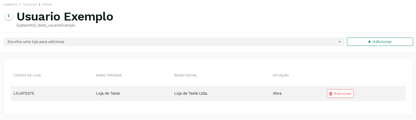 &quot;Página de edição de lojas.&quot; -no-filter